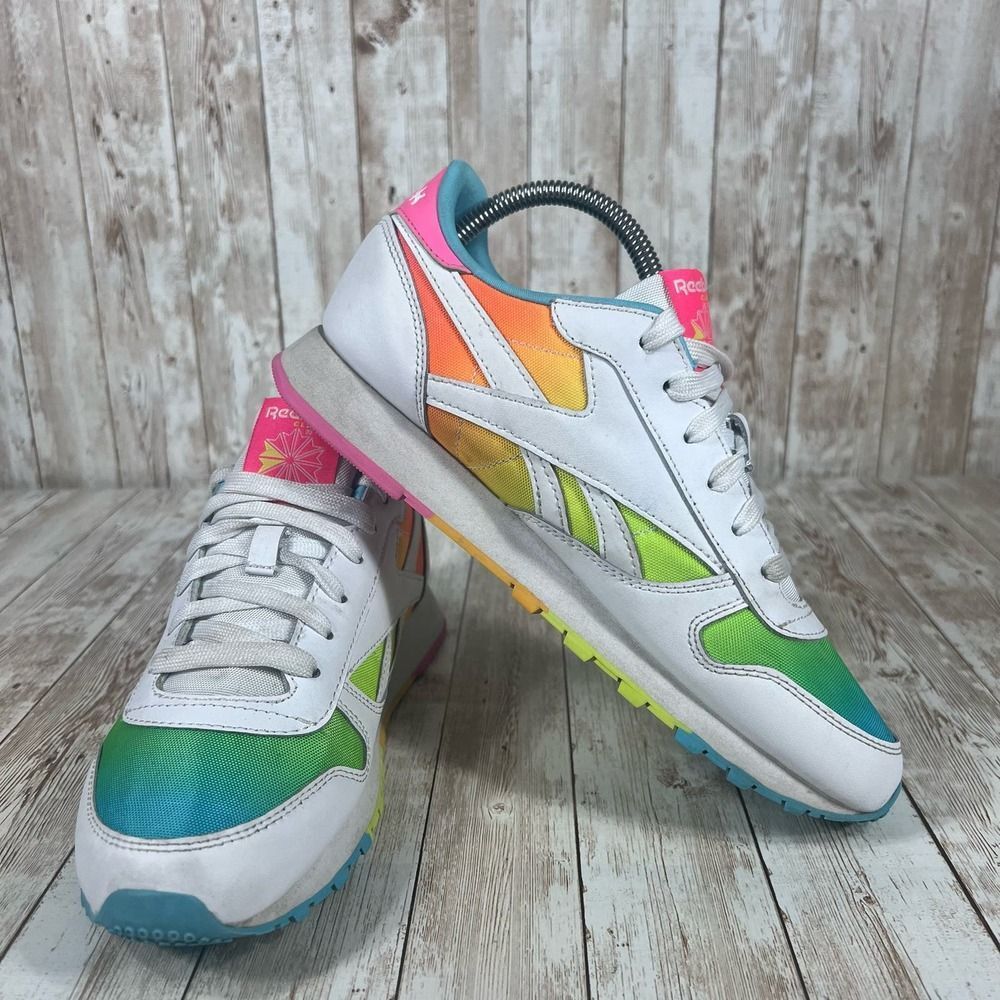 Reebok Classic rainbow kids 6.5‎ Womens 8 - Picture 6 of 8
